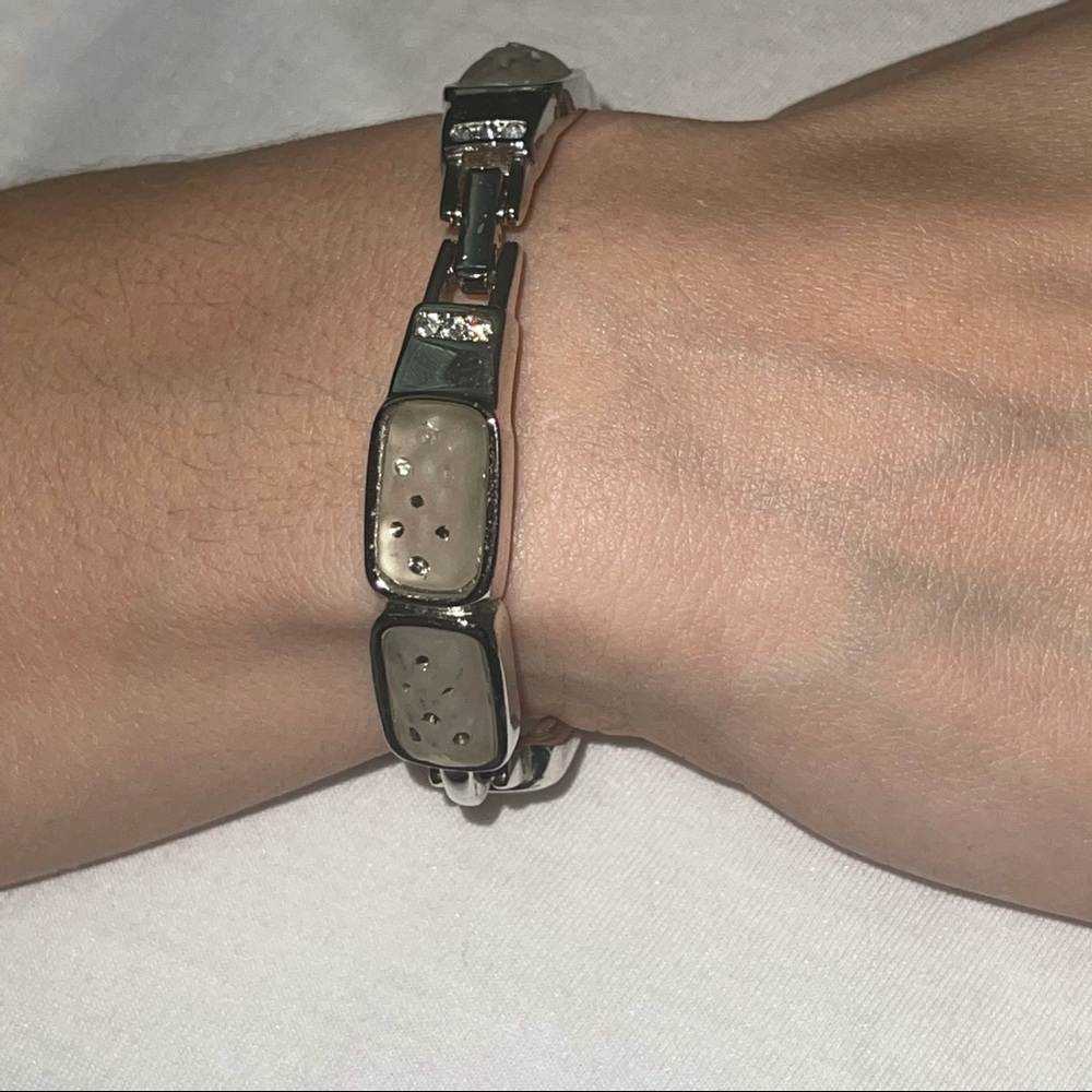 Swarovski Crystal Studded Bangle Bracelet